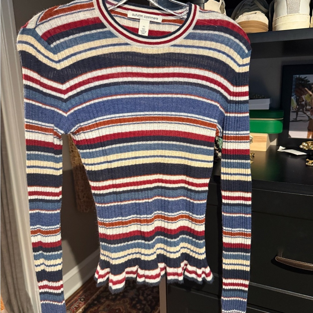 Autumn Cashmere Multicolor Striped Knit